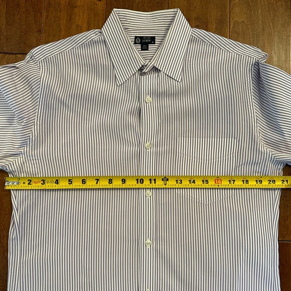 J. Crew Purple Striped Long Sleeve Button Down Collared Dress Shirt Sz M - Picture 6 of 8